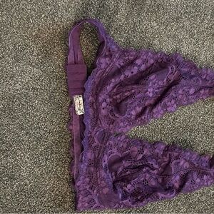 Free People Kimchi Blue Violet Lace Bralette